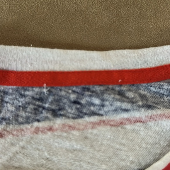 Sundry Striped Navy and Red T-Shirt M - Picture 6 of 10